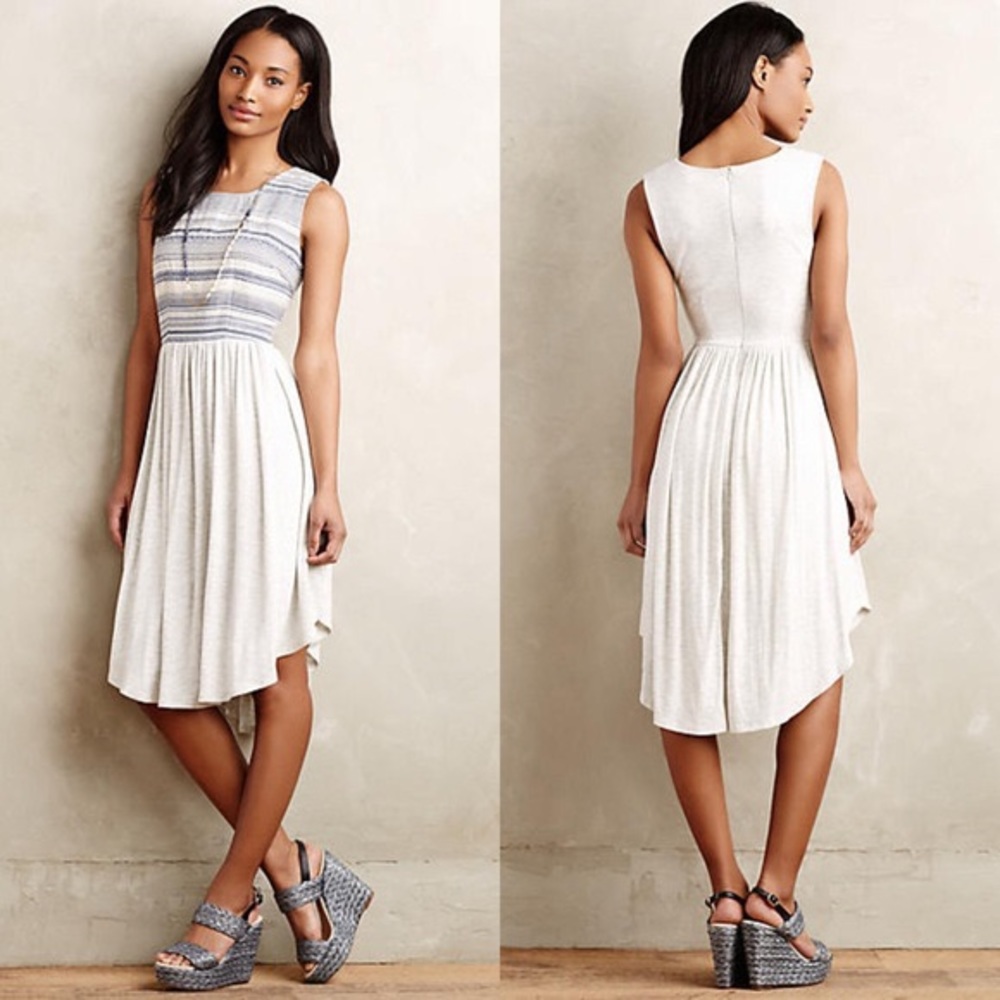 • Anthropologie • Dolan Sabado Dress Grey & Blue
